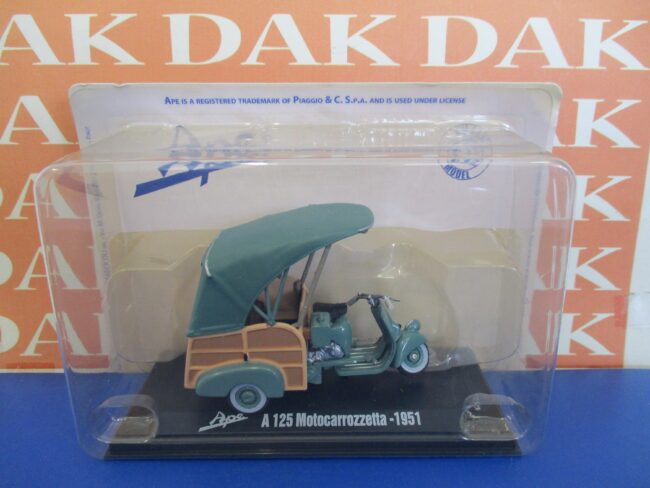 Die cast 1/32 Modellino Ape A 125 Motocarrozzetta 1951