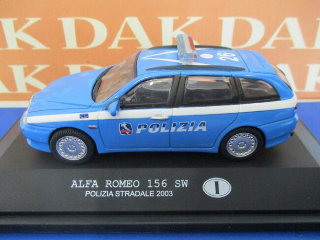 Die cast 1/43 Modellino Auto Polizia Police Alfa Romeo 156 SW 2003 Italy