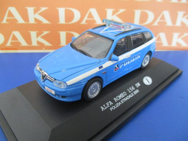 Die cast 1/43 Modellino Auto Polizia Police Alfa Romeo 156 SW 2003 Italy - immagine 2