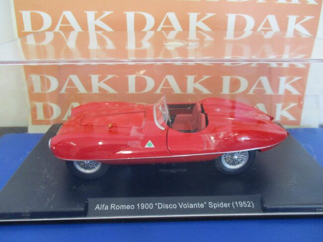 Die cast 1/24 Modellino Auto Alfa Romeo 1900 Disco Volante Spider 1952 - immagine 4