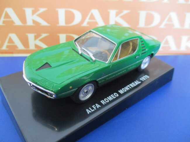 Die cast 1/43 Modellino Auto Alfa Romeo Montreal 1970 verde - immagine 2