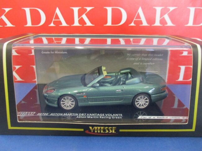 Die cast 1/43 Modellino Auto Aston Martin DB7 Vantage Volante by Vitesse - immagine 4