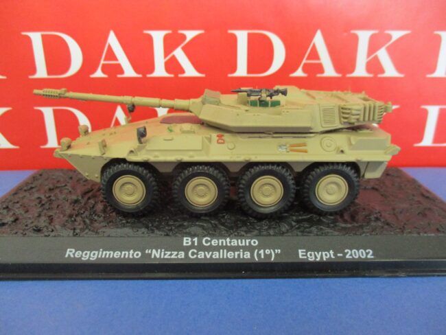 Die cast 1/72 Modellino Carro Tank B1 Centauro Reg. Nizza Cavalleria Egitto 2002 - immagine 2