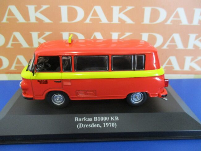 Die cast 1/43 Modellino Furgone Taxi Barkas B1000 KB Dresden 1970 East Germany - immagine 2