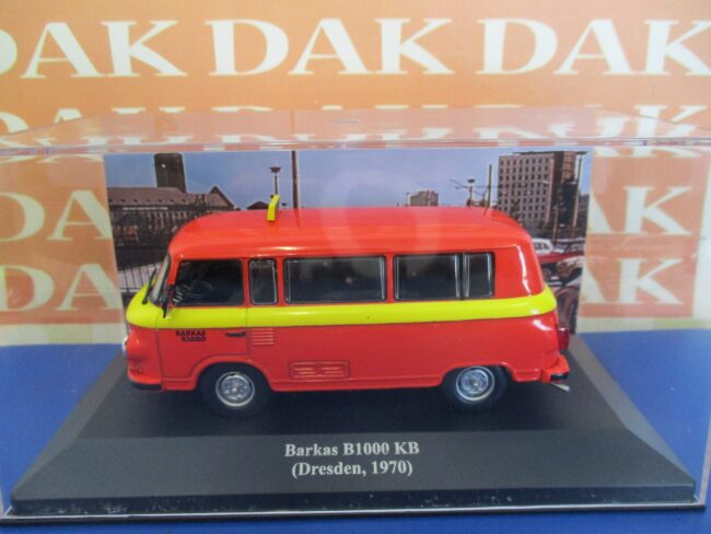 Die cast 1/43 Modellino Furgone Taxi Barkas B1000 KB Dresden 1970 East Germany - immagine 4