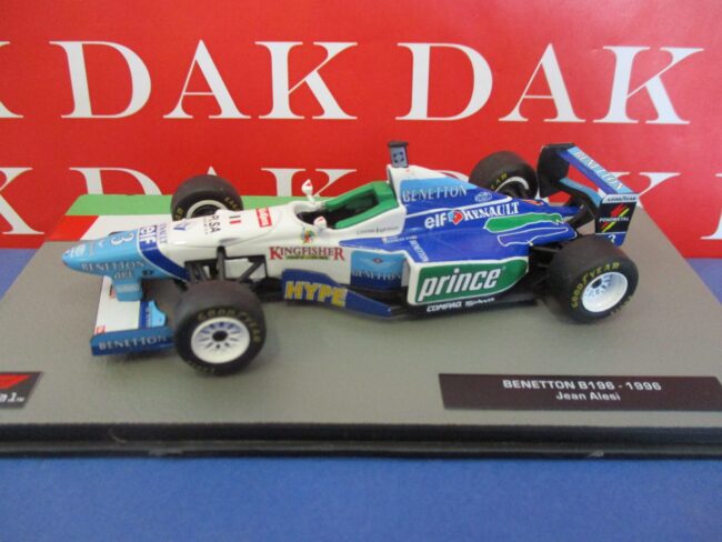 Die cast 1/43 Modellino Auto F1 Benetton B196 1996 J. Alesi