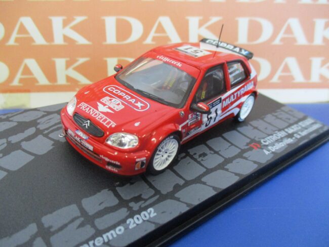 Die cast 1/43 Modellino Auto Citroen Saxo S1600 Rally Sanremo 2002 A. Dallavilla - immagine 2