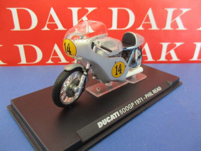 Die cast 1/24 Modellino Moto Ducati 500GP Phil Read 1971 - immagine 2