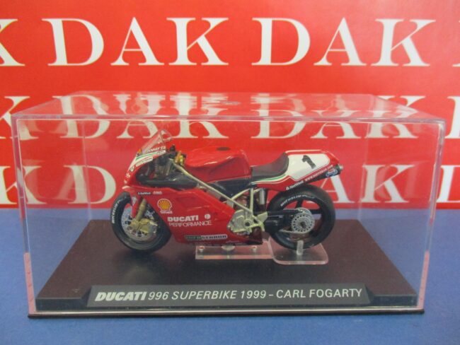 Die cast 1/24 Modellino Moto Ducati 996 Superbike 1999 Carl Fogarty - immagine 4