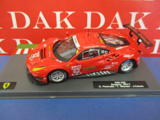 Die cast 1/43 Modellino Auto Ferrari 488 GTE Daytona 2017 G. Fisichella - immagine 2