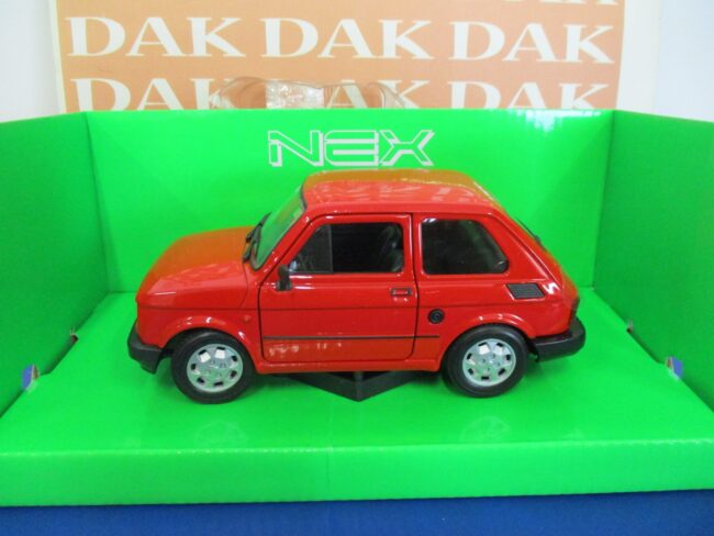 Die cast 1/24 1/27 Modellino Auto Fiat 126 rossa by Welly