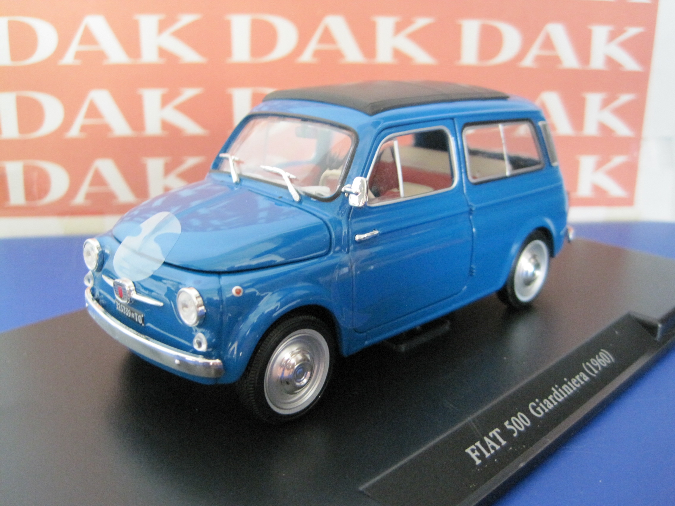 Die cast 1/24 Modellino Auto Fiat 500 Giardiniera 1960