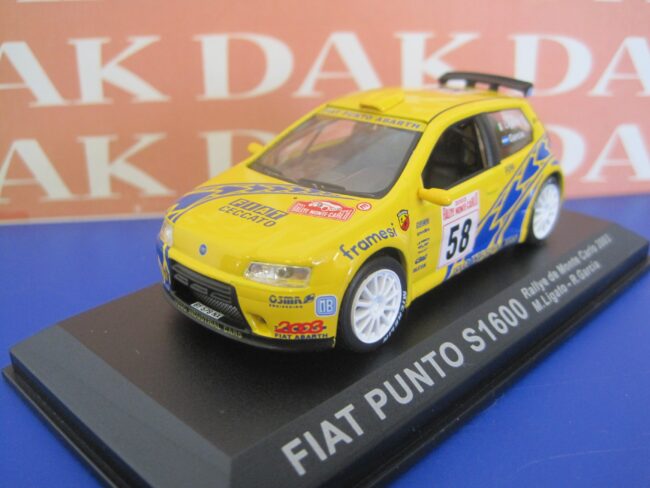 Die cast 1/43 Modellino Auto Fiat Punto S1600 Rally Monte Carlo 2003 M.Ligato