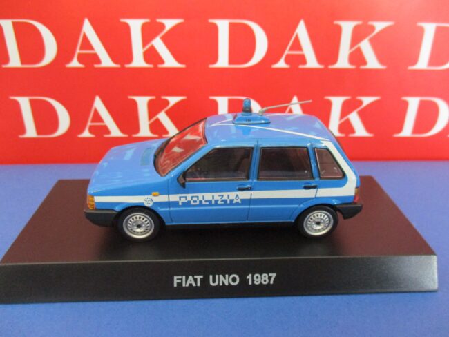 Die cast 1/43 Modellino Auto Polizia Police Fiat Uno 1987 - immagine 2