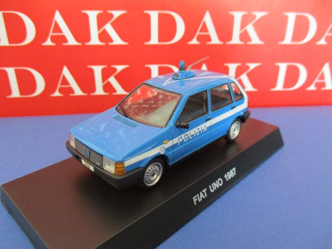 Die cast 1/43 Modellino Auto Polizia Police Fiat Uno 1987