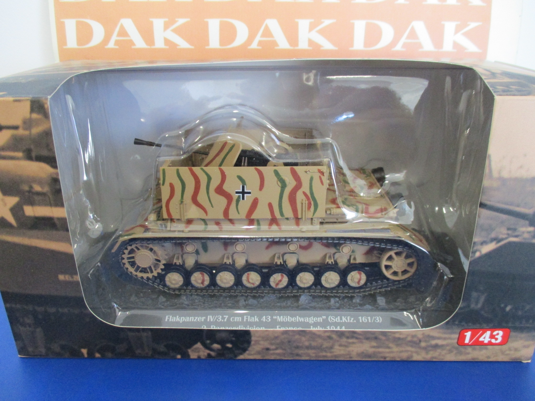 Die cast 1/43 Modellino Semovente Antiaere Flakpanzer IV 37mm Flak 43 ...