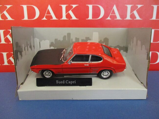 Die cast 1/43 Modellino Auto Ford Capri MKI rossa e nera by Cararama