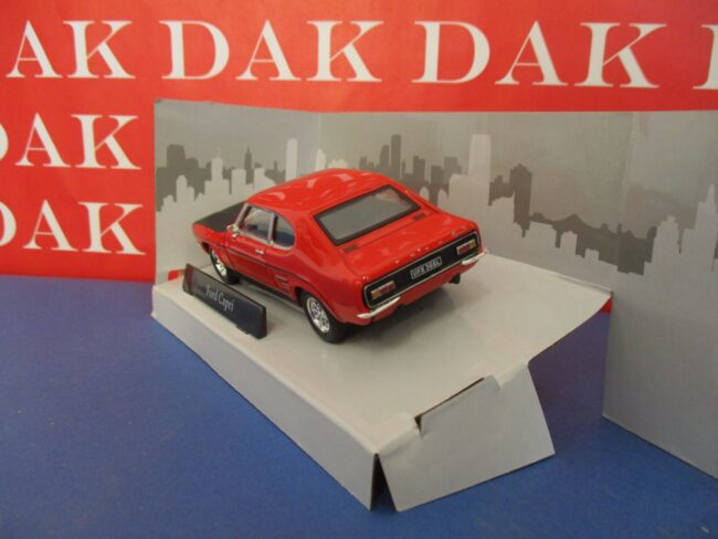 Die cast 1/43 Modellino Auto Ford Capri MKI rossa e nera by Cararama - immagine 3