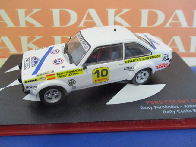 Die cast 1/43 Modellino auto Ford Escort RS 1800 Rally Costa Brava 1977 Fernande - immagine 2