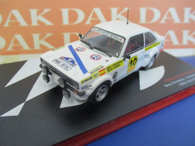 Die cast 1/43 Modellino auto Ford Escort RS 1800 Rally Costa Brava 1977 Fernande