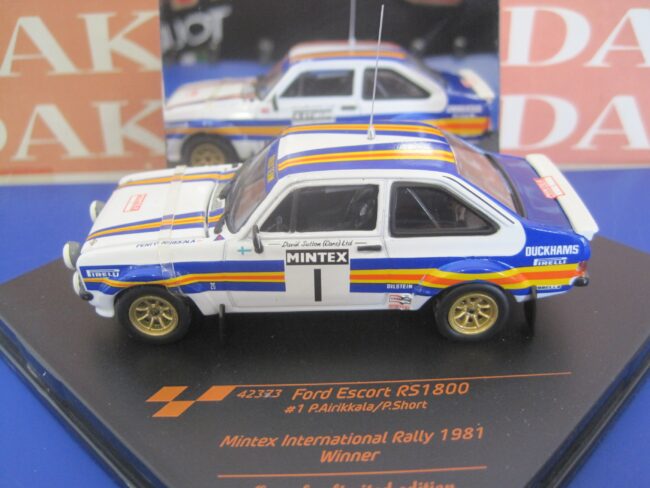 Die cast 1/43 Modellino Auto Ford Escort RS 1800 Mintex Rally 1981 P.Airikkala - immagine 2