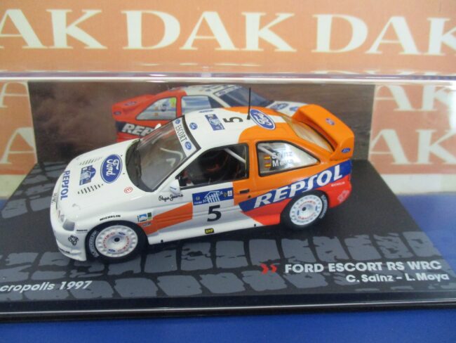 Die cast 1/43 Modellino Auto Ford Escort RS WRC Rally Acropolis 1997 C. Sainz - immagine 4