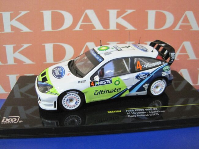 Die cast 1/43 Modellino Auto Ford Focus WRC Rally Finland 2005 M.Hirvonen by Ixo