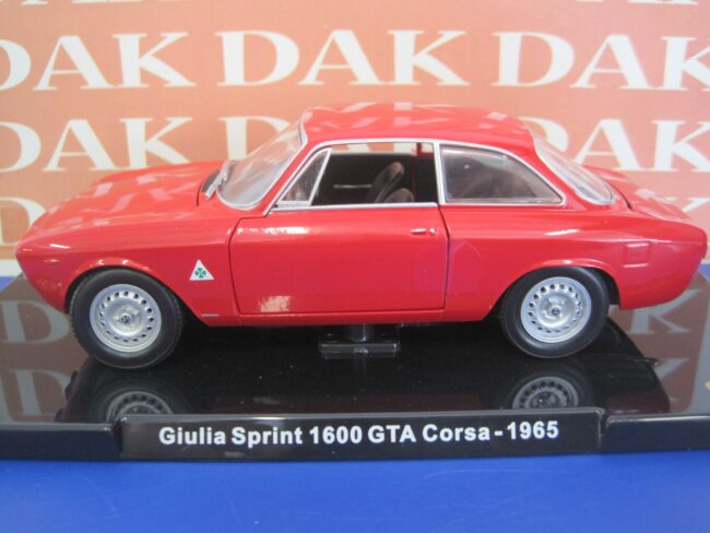 Die cast 1/24 Modellino Auto Alfa Romeo Giulia Sprint GTA Corsa 1965 - immagine 2