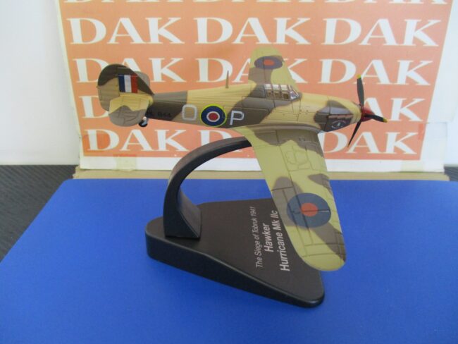 Die cast 1/72 Modellino Aereo Aircraft Hawker Hurricane MK.IIc Tobruk 1941 Atlas - immagine 2