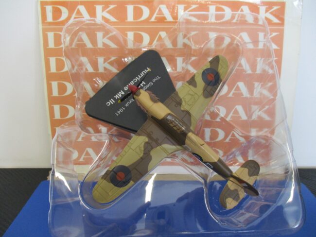 Die cast 1/72 Modellino Aereo Aircraft Hawker Hurricane MK.IIc Tobruk 1941 Atlas - immagine 4