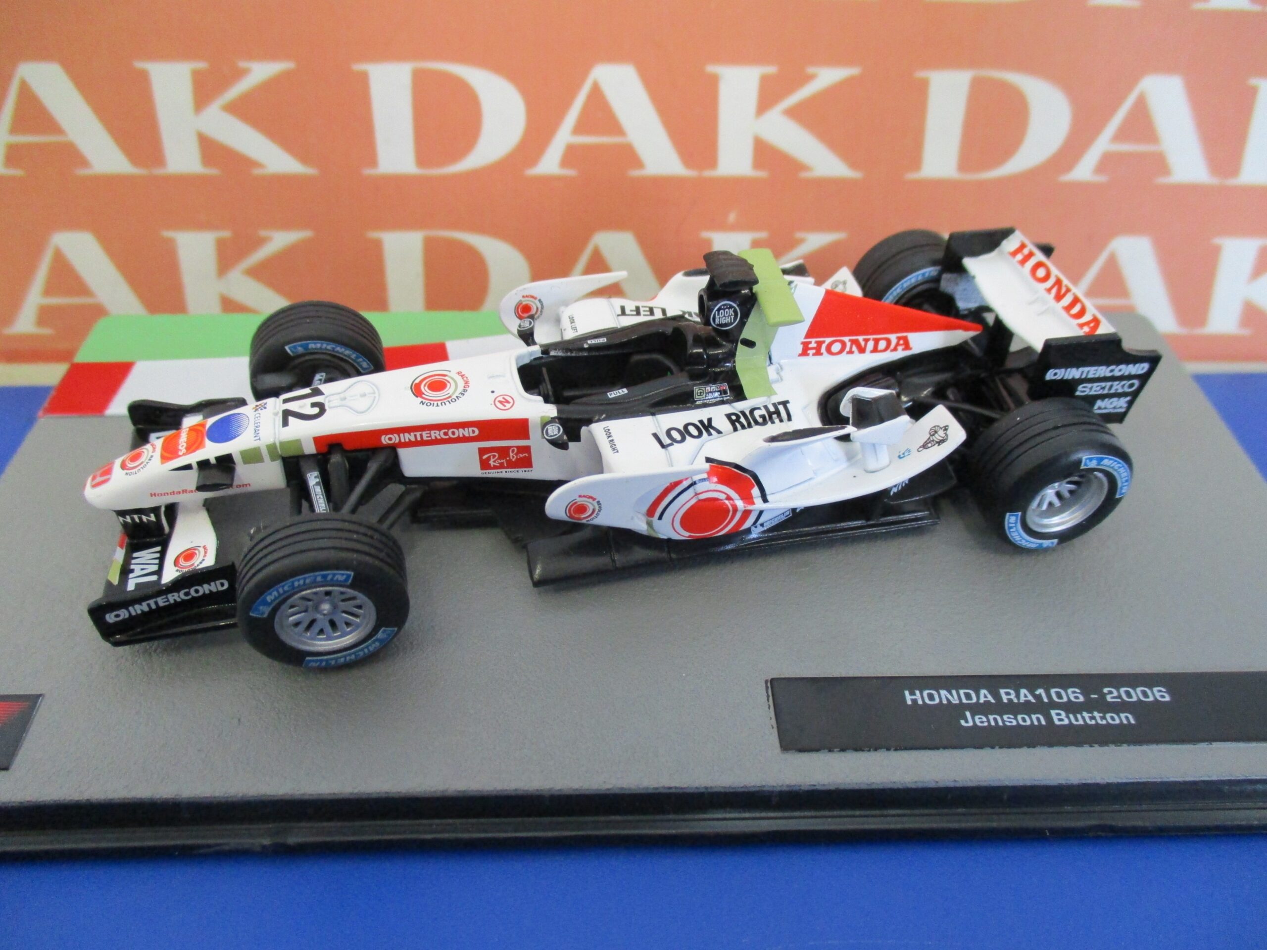 Die-cast 1/43 Modellino Auto F1 Honda RA106 2006 J.Button - Dak