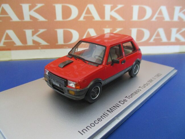 1/43 Modellino Auto Innocenti Mini De Tomaso Turbo MKII 1983 Red by Kess