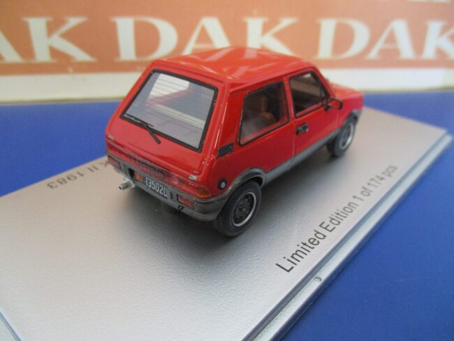 1/43 Modellino Auto Innocenti Mini De Tomaso Turbo MKII 1983 Red by Kess - immagine 3