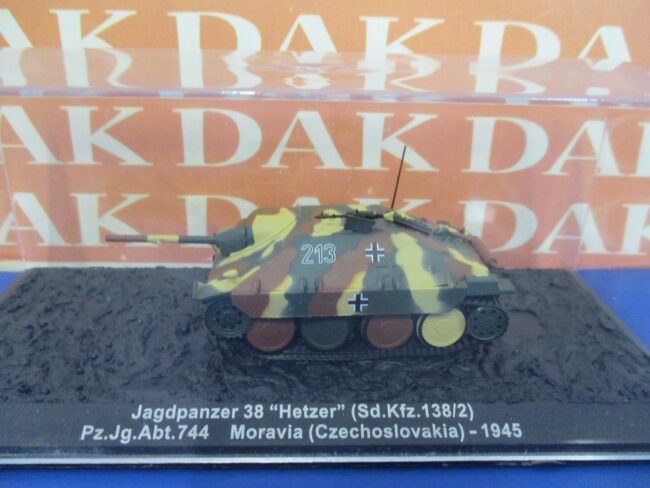 Diecast 1/72 Tank Jagdpanzer 38 Hetzer (Sd.Kfz.138-2) Pz.Jg.Abt.744 Moravia 1945 - immagine 4