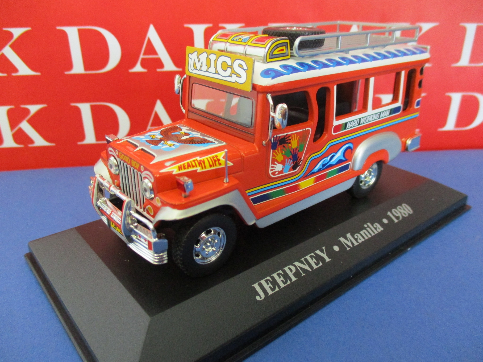 Die cast 1/43 Modellino Auto Taxi Jeepney Manila 1980 - Dak Mantova sas