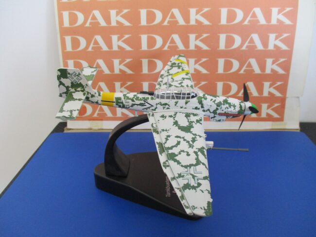 Die cast 1/72 Modellino Aereo Aircraft Junkers Ju 87G Stuka winter camo by Atlas - immagine 2