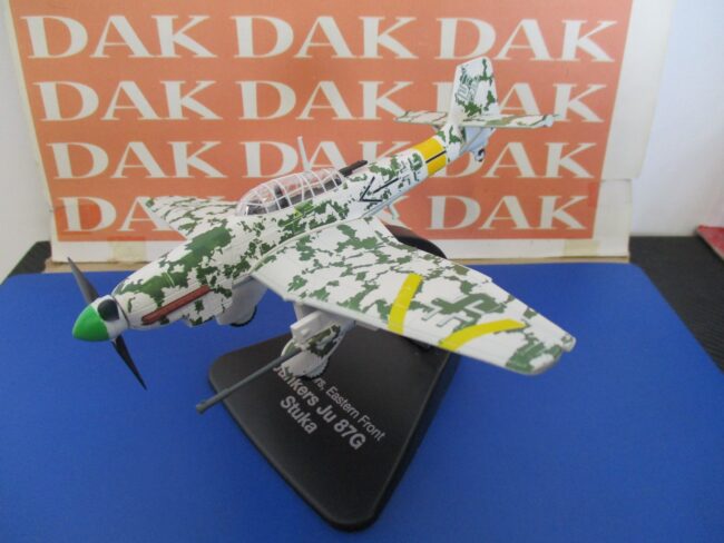 Die cast 1/72 Modellino Aereo Aircraft Junkers Ju 87G Stuka winter camo by Atlas