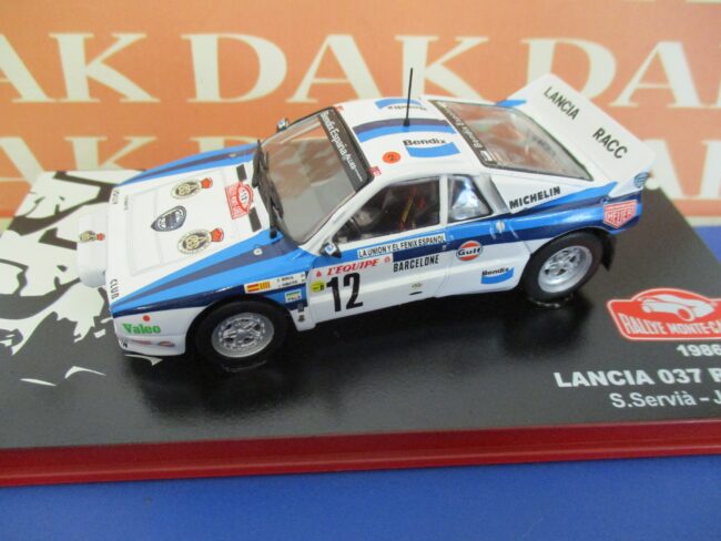 Die cast 1/43 Modellino Auto Lancia 037 Rally Monte Carlo 1986 S. Servia