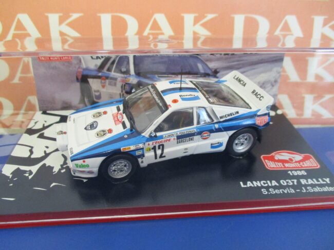 Die cast 1/43 Modellino Auto Lancia 037 Rally Monte Carlo 1986 S. Servia - immagine 4