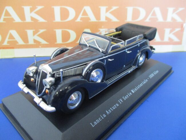 Die cast 1/43 Modellino Auto Lancia Astura IV Serie Ministeriale 1938 Blue