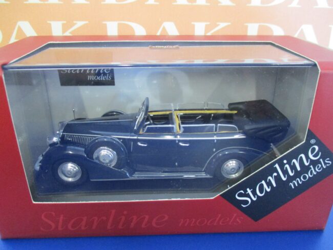 Die cast 1/43 Modellino Auto Lancia Astura IV Serie Ministeriale 1938 Blue - immagine 4