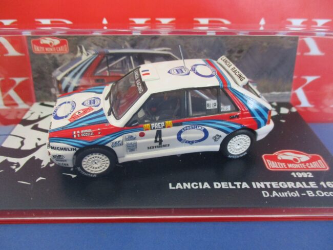 Die cast 1/43 Modellino Auto Lancia Delta Int 16V Rally Monte Carlo 1992 Auriol - immagine 4