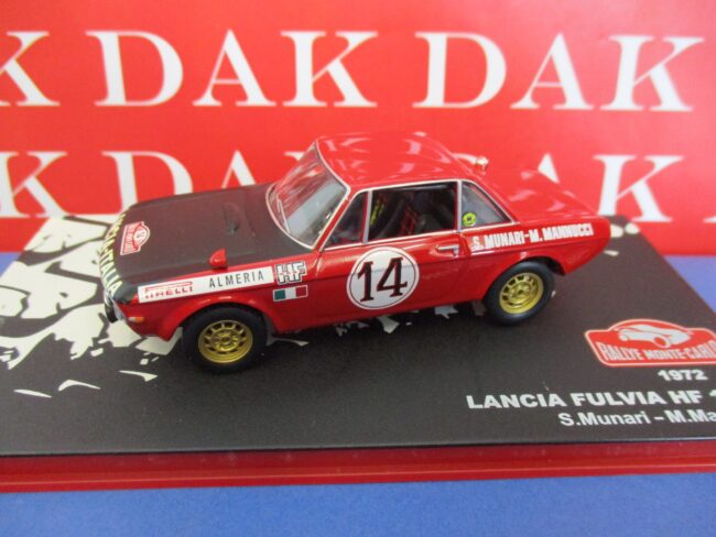 Die cast 1/43 Modellino Auto Lancia Fulvia HF 1600 Rally Monte Carlo ...