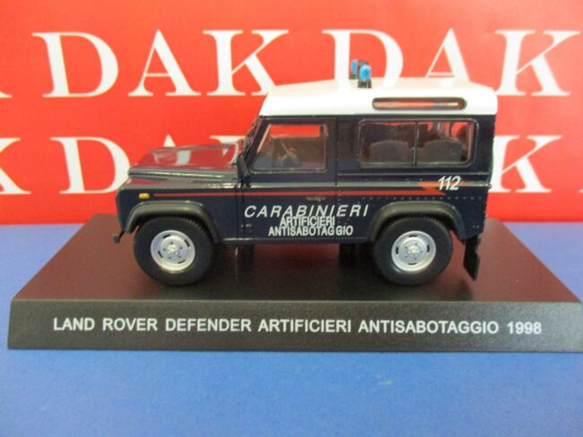 Die cast 1/43 Modellino Auto Carabinieri Land Rover Defender Artificieri 1998