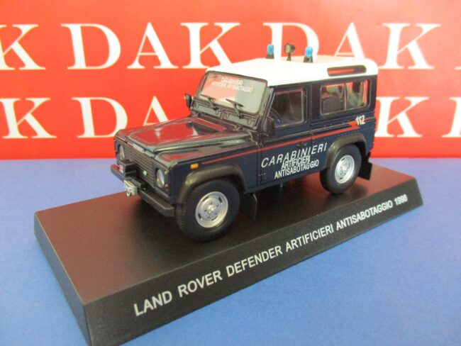 Die cast 1/43 Modellino Auto Carabinieri Land Rover Defender Artificieri 1998 - immagine 2