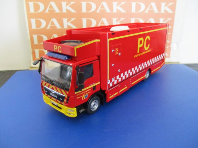 Die cast 1/43 Modellino Camion Truck Pompieri Man TGL 12.250 posto di comando