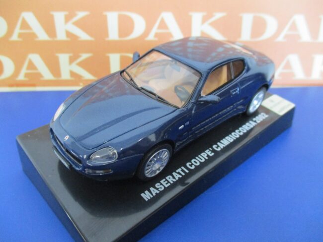 Die cast 1/43 Modellino Auto Maserati Coupe Cambiocorsa 2002 blu met.