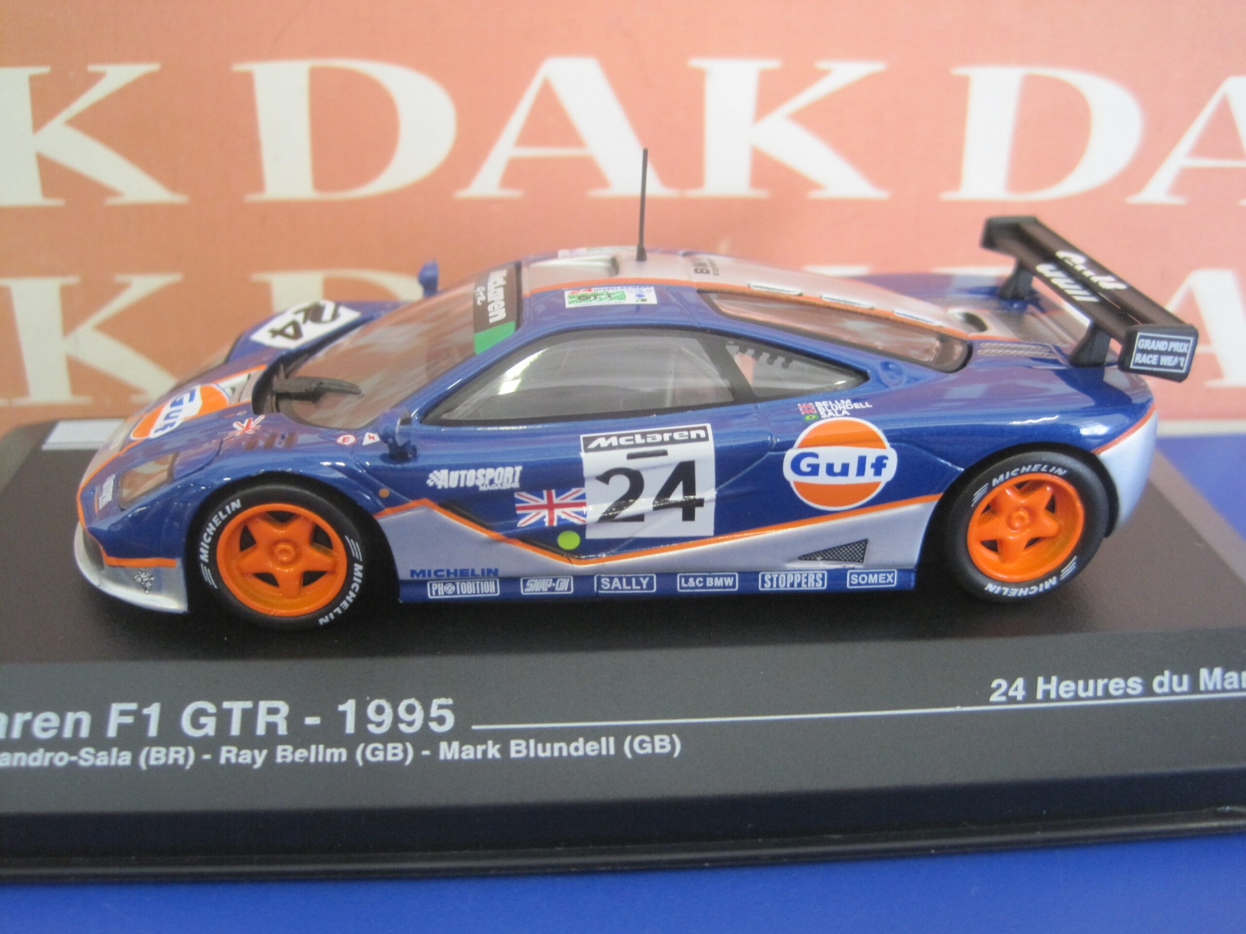 Die cast 1/43 Modellino Auto McLaren F1 GTR Gulf 24H Le Mans 1995 - Dak ...