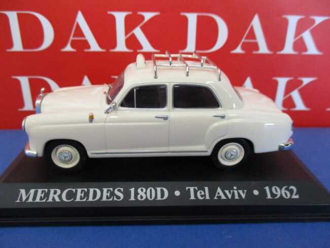 Die cast 1/43 Modellino Auto Taxi Mercedes 180 D Tel Aviv 1962 - immagine 2