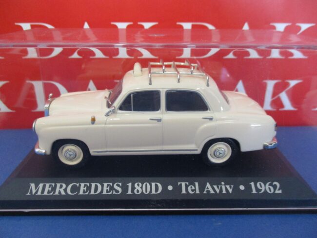 Die cast 1/43 Modellino Auto Taxi Mercedes 180 D Tel Aviv 1962 - immagine 4